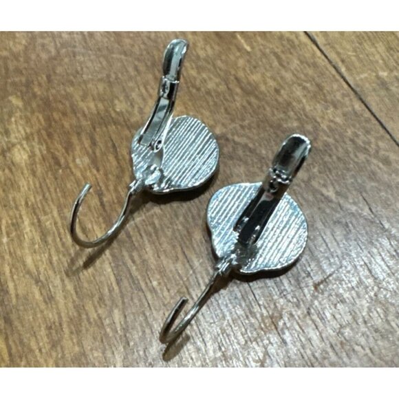 Crown Earrings Leverbacks Silver toned Mini Dress Down or Up Queen Classic - Picture 2 of 6